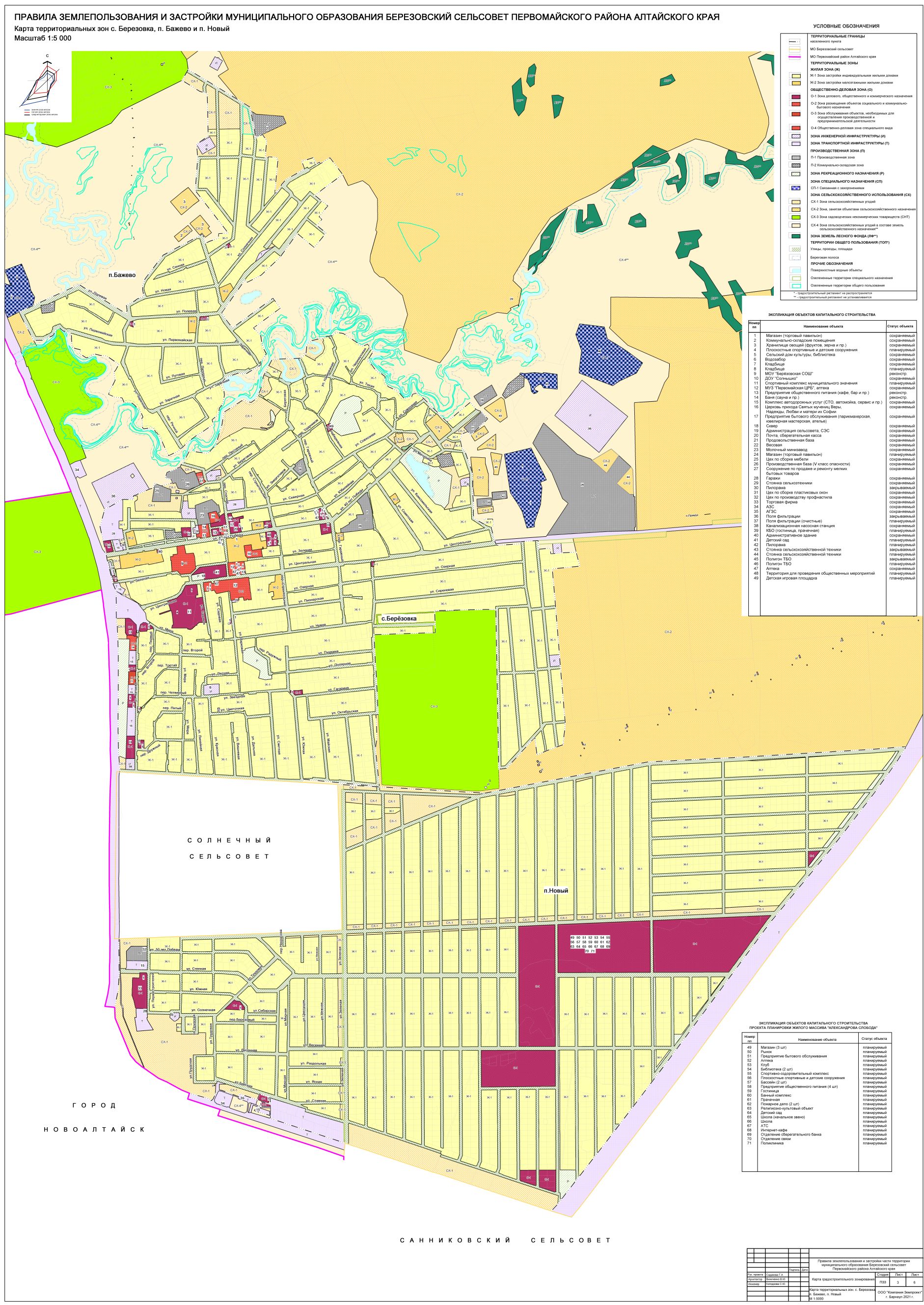 Карта градостроительного зонирования_Бер Баж Нов.